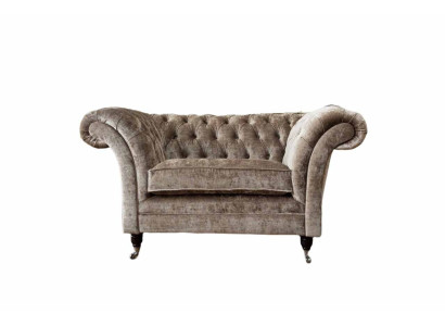 Dizaina Chesterfield krēsls 1-vietīga sofa Polster Luxus tekstila sofā.