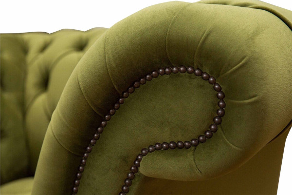 Chesterfield dizaina krēsla dīvāns polsteris luksusa tekstils dīvāni vienvietīgs