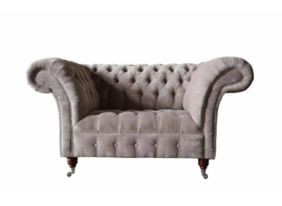 Chesterfield dīvāns dīvāns 1-vietīgais luksusa auduma auduma dīvāni polsteru jauns