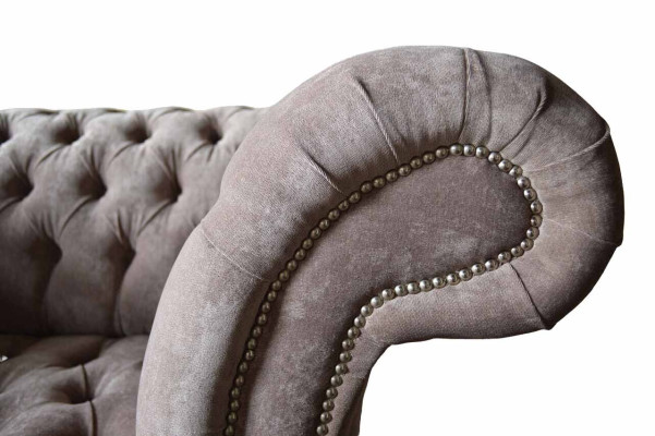 Chesterfield dīvāns dīvāns 1-vietīgais luksusa auduma auduma dīvāni polsteru jauns