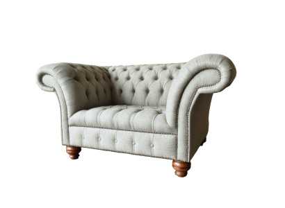 Chesterfield vienvietīgā dīvāna krēsls dīvāns mēbeles apdare audums audums