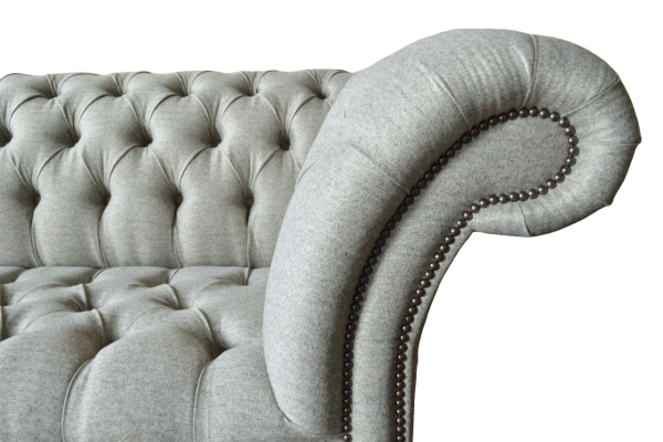 Chesterfield vienvietīgā dīvāna krēsls dīvāns mēbeles apdare audums audums