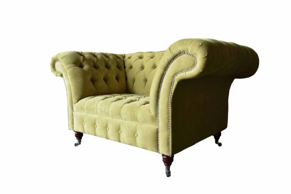 Chesterfield krēsls tekstila dizaina dīvāns audums dīvāns mīkstajiem audumiem pelēks jauns