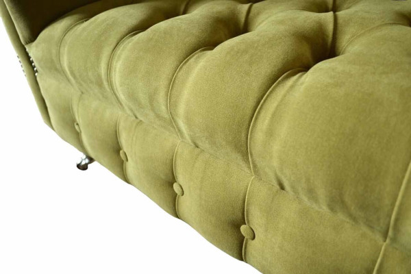 Chesterfield krēsls tekstila dizaina dīvāns audums dīvāns mīkstajiem audumiem pelēks jauns