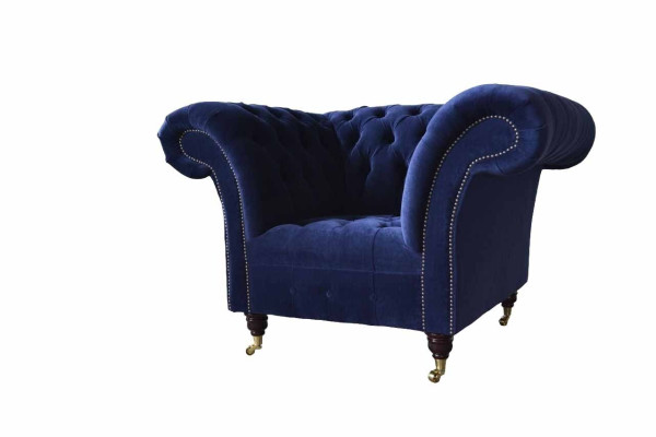 Chesterfield Teksta krēsls 1-vietīga dīvāns Polster dizains Luxus Moderns