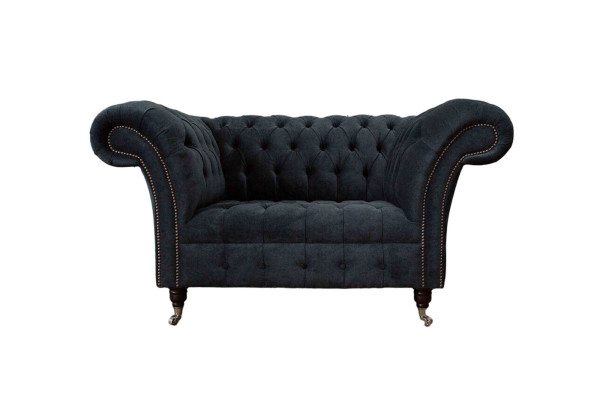 Chesterfield dizaina dīvāns krēsla pārklājums luksusa tekstila dīvāns vienvietīgs.