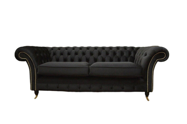 Chesterfield Sofa 3 Sitzer Couch Polster Luxus Textil Couchen Sofas  Chesterfield dīvāns 3 vietu dīvāns Polster luksusa audums dīvāni dīvāni