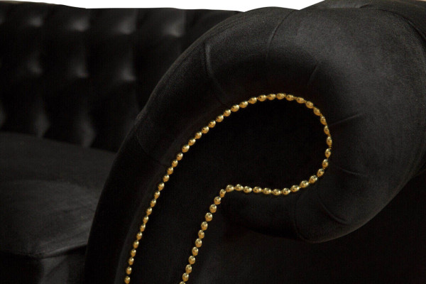 Chesterfield Sofa 3 Sitzer Couch Polster Luxus Textil Couchen Sofas  Chesterfield dīvāns 3 vietu dīvāns Polster luksusa audums dīvāni dīvāni