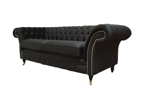Chesterfield Sofa 3 Sitzer Couch Polster Luxus Textil Couchen Sofas  Chesterfield dīvāns 3 vietu dīvāns Polster luksusa audums dīvāni dīvāni