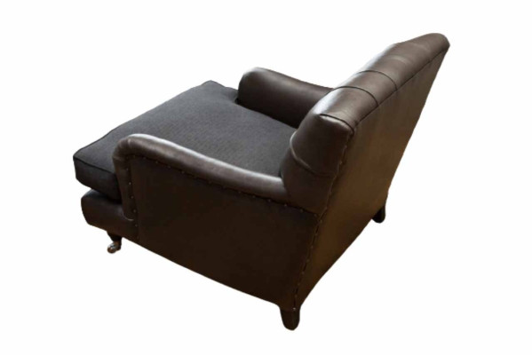 Chesterfield dizaina krēsla dīvāns polster, luksusa dīvāns 1 sēdeklis āda