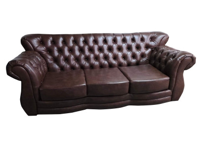 Chesterfield dīvāns 3 vietīgo ādas dīvāns luksusa dīvāni dīvāns brūni dīvāni.