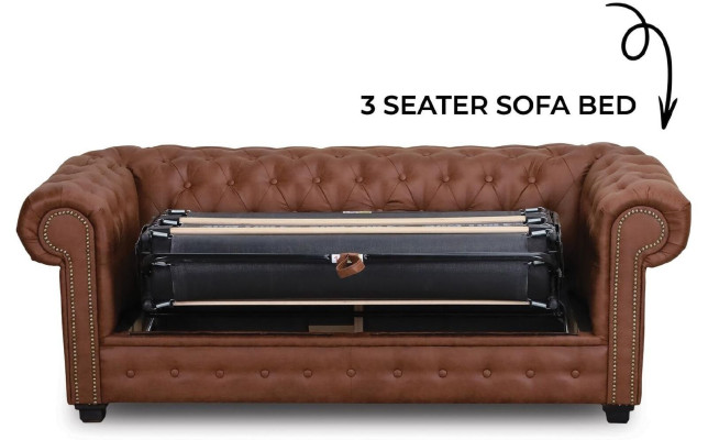Gulta Chesterfield Sofa ar gultas funkciju Dīvāns Polster mēbeles Couchen