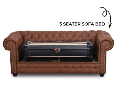 Gulta Chesterfield Sofa ar gultas funkciju Dīvāns Polster mēbeles Couchen
