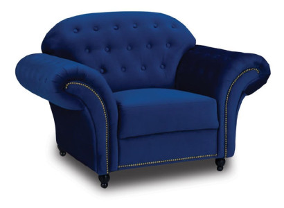Zils Chesterfield krēsla vienvietīgs dīvāns zils dīvāns krēsla mēbeles