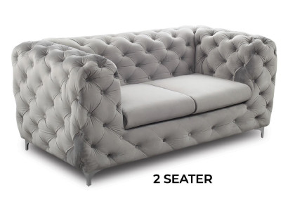Chesterfield sēdekļa auduma tekstila dīvāns divguļamā sofa 2 sēdvietas dizaina dīvāns