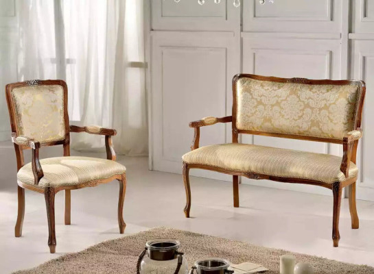 Sofas 3+3+1+1 Sēdvietu galds Sofa Sofas Krēsli Luksusa komplekts 5 gab.