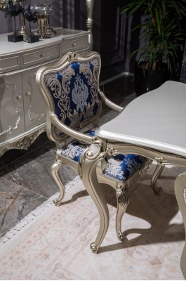 Krēsli ar atzveltņiem Polsterstuhlluxussēdeklis Istaba ar ēdamzonu Rakstains