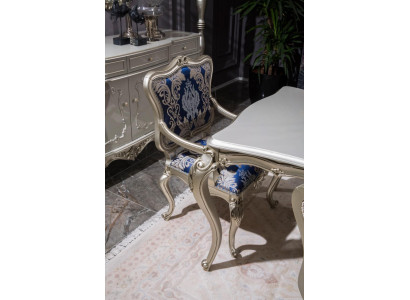 Krēsli ar atzveltņiem Polsterstuhlluxussēdeklis Istaba ar ēdamzonu Rakstains