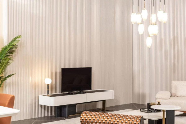 Sideboard RTV Lowboard TV Ständer Skapis Koks Balts Dzīvojamā Istaba Moderns