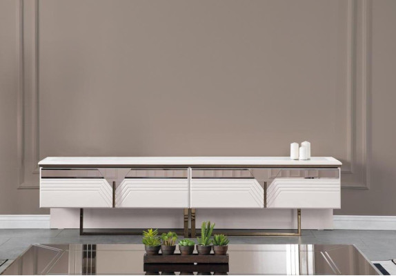 Sideboard RTV Lowboard TV stends koka skapis skapis koks balts dizains