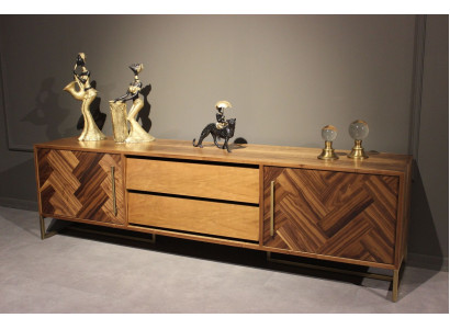 Braun TV statīvs RTV Sideboard Dzīvojamās istabas mēbeles Moderns luksuss Jauns