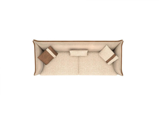 Beža krēsla luksusa trīsvietīga sofa Moderns mēbeļu priekšmetu apģērbs Tekstils