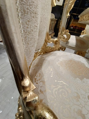 Dārzeņu ēdamistabas krēsla komplekts 6 krēsli Luksusa mēbeļu grupas krēsli Sofa komplekts