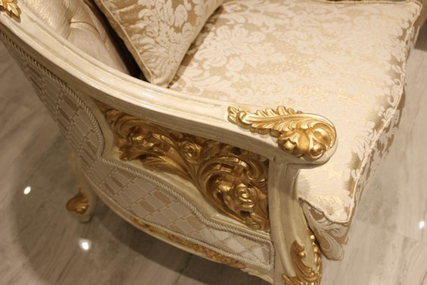 Izcili dzīvojamā istaba Deluxe Sofa 3 vietu Edlem Sofa Bēšas dzīvojamā istaba Sofa