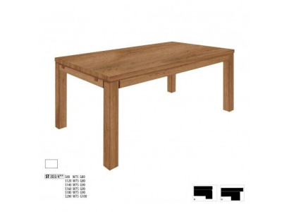 Ēdamgalds Koka galds Koka galdi Tavas Istaba Masīvs 80 * 80 cm Ēdamistabas galds