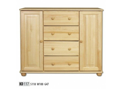 Masīvs Kommode Sideboard Skapis Komodas Reālais koks Skapji Jauns priekšgalds Mēbeles