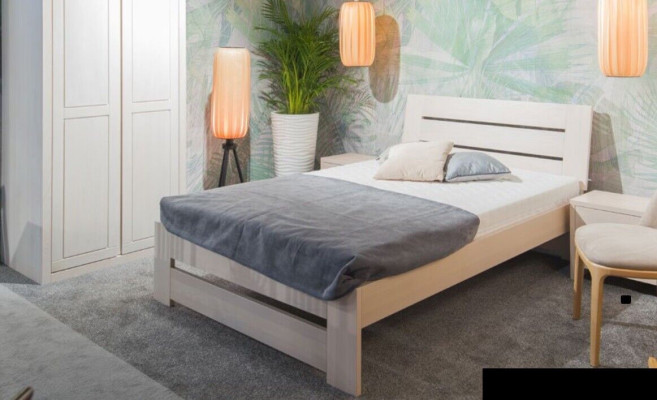 Gulta koka masīvs gultas 100x200cm vienvietīgā gulta masīvā mēbeles guļamistaba