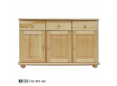 Masīvs Kommode Sideboard Skapis Komodes Reālā koka skapji Jauni mēbeles