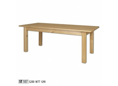 Galds Ēdamgalds Masīvās mēbeles Ēdamistaba 200x90cm Reāls koks Pilnmasīvs Jauns Galdi