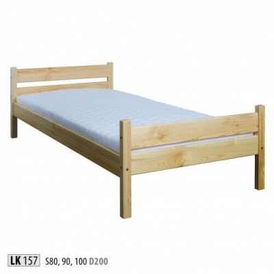 Gulta Vienpersona gulta Priedes gulta Priedes masīva koks Gultas rāmis 100x200 koka gulta