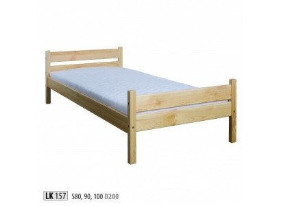 Gulta Vienpersona gulta Priedes gulta Priedes masīva koks Gultas rāmis 100x200 koka gulta