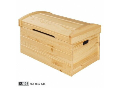 Deko kaste no pilnīgas koka mēbeles Roku darbs Koka mēbeles Dekoratīvā kaste Truhe Real koksne 68x44cm