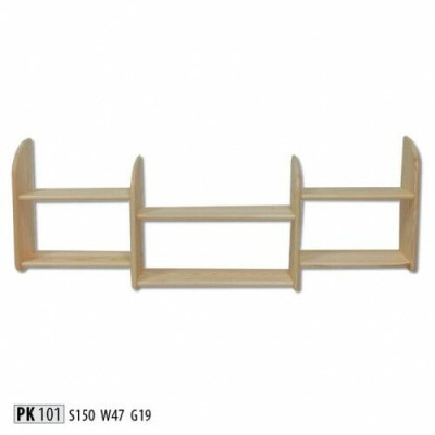 Grāmatplaukts 150 * 19 * 47 cm Masīvkoks Priede darbistabas plaukts Plaukts Reāls koks