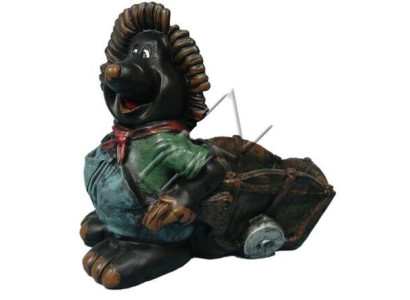 Dizaina zemesgrauzēja figura dārzam, statuja, skulptūra, figūras, skulptūras, dekorācija.