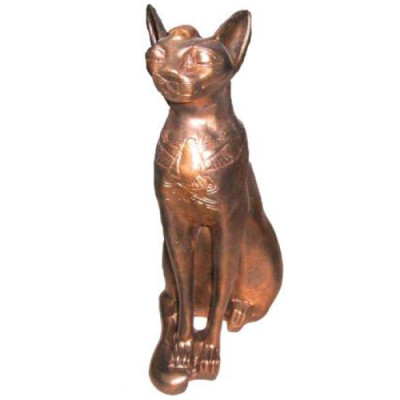 Figūra Ēģiptes kaķis Bastet statuetes dekorācijas plastmasa 37cm Ēģipte