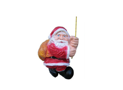 Ziemassvētku tēvs Nikolājs Ziemassvētki 32cm dekorācija ratiņi figūra statuja deko