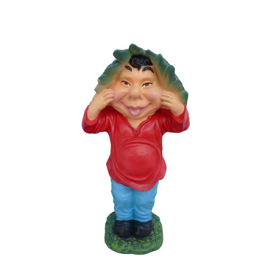 Ērta dārza gnomu figūra ar visām 45 cm, lai iznīcinātu savu dārzu. Jauns.