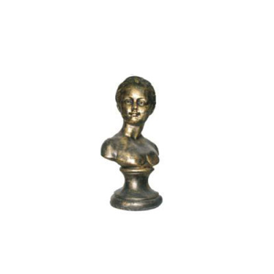Bērnu bista zelta antīkā stila dekoratīvā figūra statuja skulptūra 29 cm figūras statujas R11
