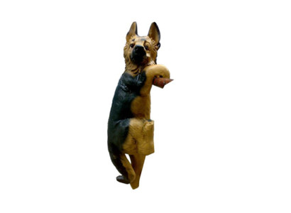 Dekoratīva figūriņa Statuja Skulptūra 28 cm Figūras Statujas Skulptūras Dārzs Suns (A147)