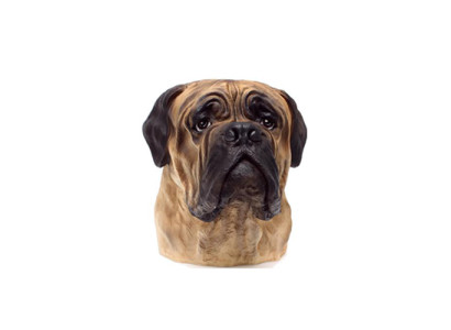 Dekoratīva figūra, statuja, skulptūra 35 cm FIgures Statues Sculptures Bull Dog Bust A182