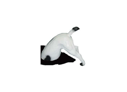 Ērtais dārza figūras suns ar aizmuguri 25 cm glezna figūras statuetes statuas