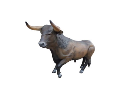 Stier Dzīves izmēra figūra Dekorācija Statuja Skulptūra Dārza dekorācijas Figūras 240 cm