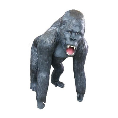 Gorilu dekoratīvā statuja dārzam figūras statujas 130 cm dzīvajizmēra figura plastmasa