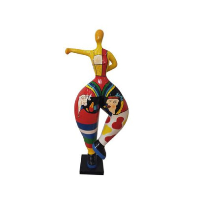 Abstrakta figūra Statuja Krāsaini gleznotas statujas Skulptūras 132cm XXL Statuja Plastmasa