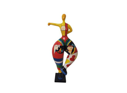 Abstrakta figūra Statuja Krāsaini gleznotas statujas Skulptūras 132cm XXL Statuja Plastmasa