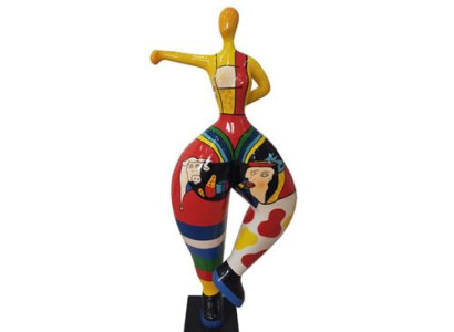 Abstrakta figūra Statuja Krāsaini gleznotas statujas Skulptūras 132cm XXL Statuja Plastmasa
